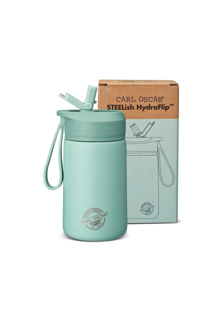 Botella de Acero Steel Hydraflip 400ml Verde