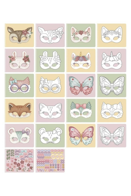 Libro recorta y pinta máscaras LITTLE DUTCH 