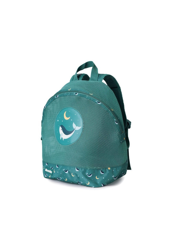 Mochila Infantil Antiarena Whale Teal MONNEKA