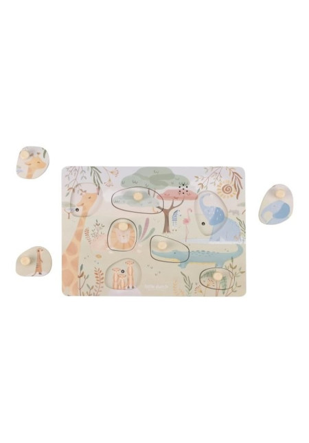 Puzzle con sonido Safari Friends LITTLE DUTCH