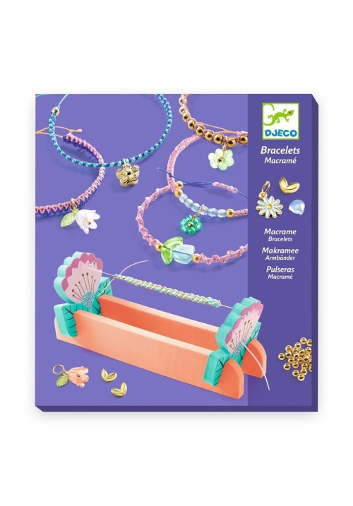 Pulseras de macramé azules DJECO