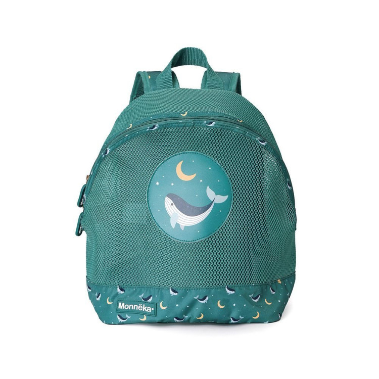Mochila Infantil Antiarena Whale Teal MONNEKA