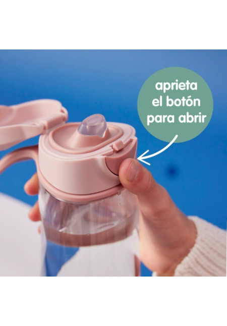 Botella tritán con boquilla y asa 450ml  - Lilac Pop BBOX