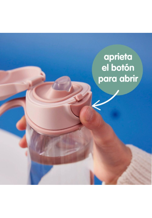 Botella tritán con boquilla y asa 450ml  - Lilac Pop BBOX
