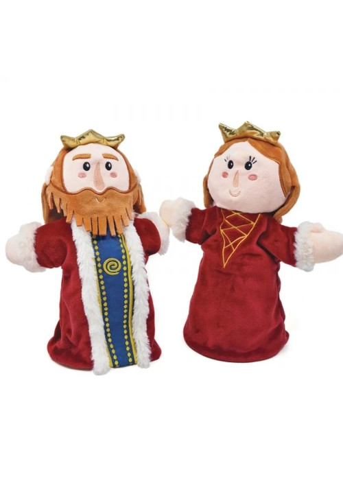 Marionetas de doble cara Rey - Reina 25 cm SVOORA