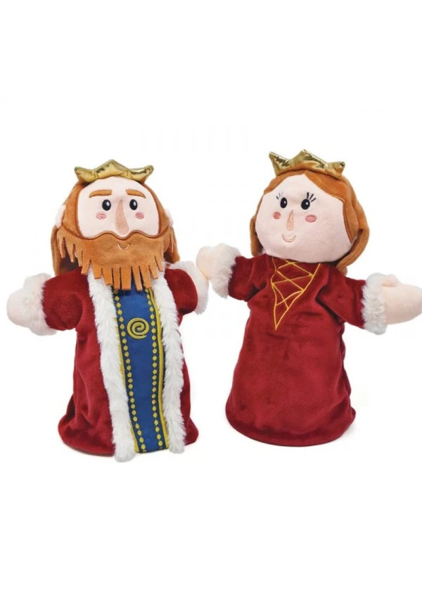 Marionetas de doble cara Rey - Reina 25 cm SVOORA