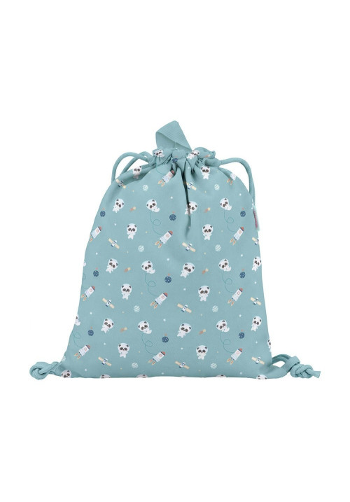 Mochila Saco Tela Pandas in Space TUTETE