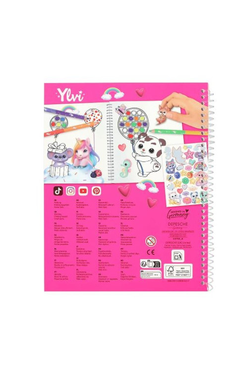 Ylvi Pop Paint libro para colorear BY DEPESCHE