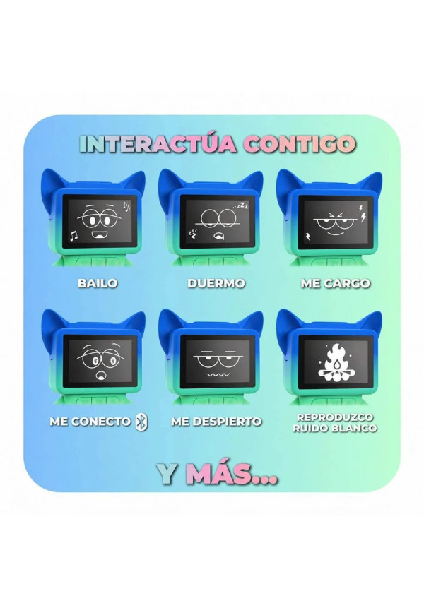 Despertador y Altavoz DANCING CLOCK - Azul MOB