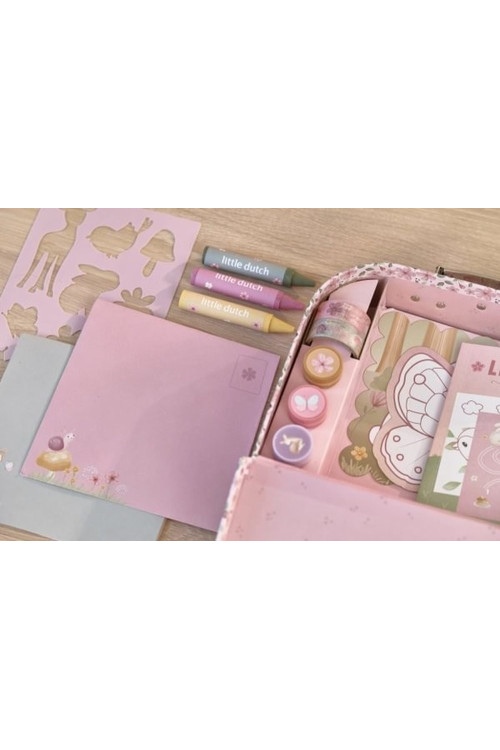 Maleta de creatividad  Rosa Fairy LITTLE DUTCH
