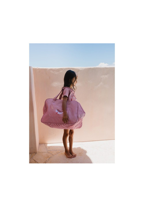 Bolso de Playa con Rejilla Whale Pink MONNEKA