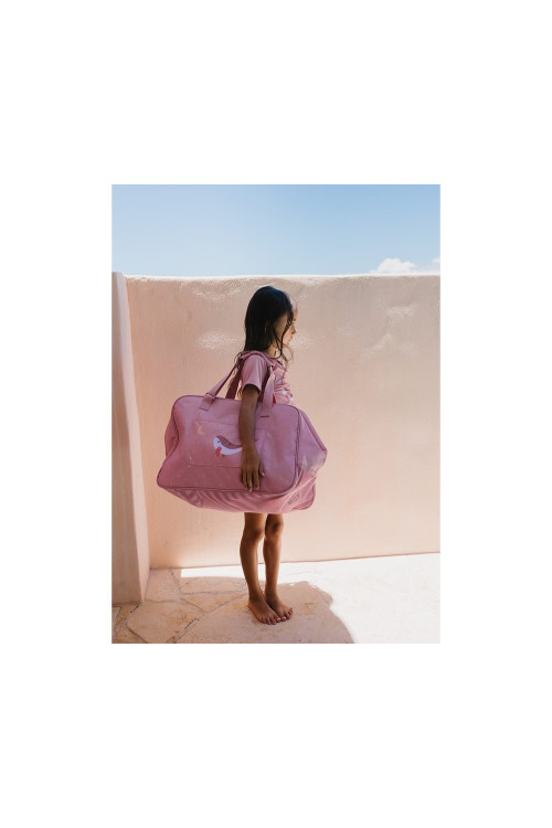 Bolso de Playa con Rejilla Whale Pink MONNEKA