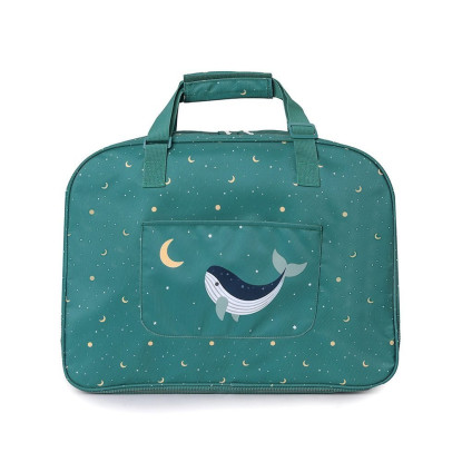 Bolso de Playa con Rejilla Whale Teal MONNEKA Bolso de Playa con Rejilla Whale Teal MONNEKA