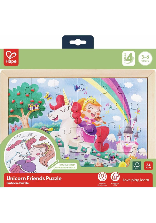 Puzle Amigos del Unicornio HAPE