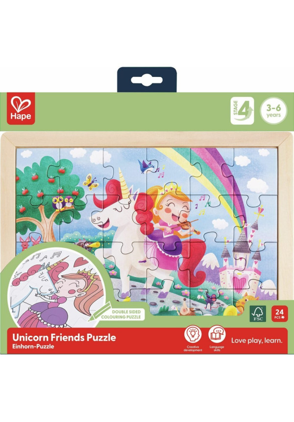 Puzle Amigos del Unicornio HAPE