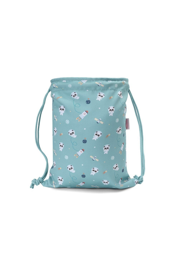Mochila Saco Tela Pandas in Space TUTETE