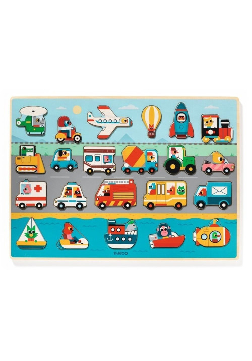 Puzzlo Vroom DJECO