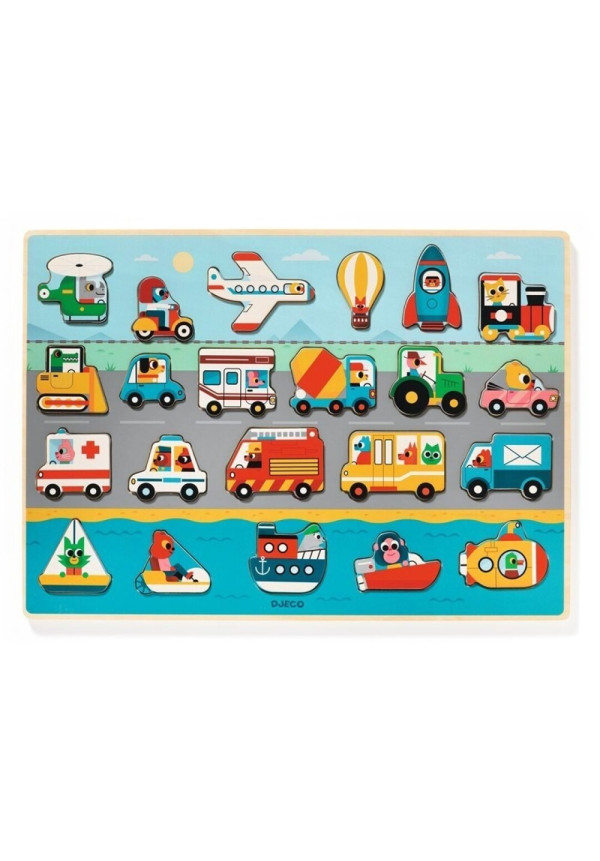 Puzzlo Vroom DJECO