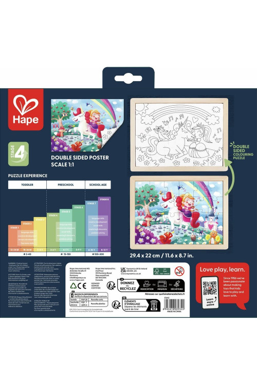 Puzle Amigos del Unicornio HAPE