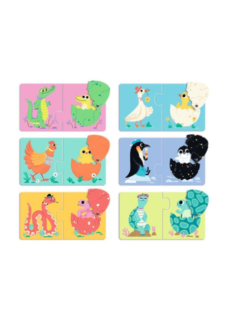 Puzzle huevos divertidos DJECO