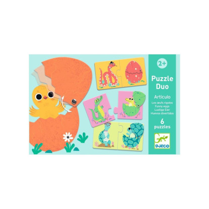 Puzzle huevos divertidos DJECO
