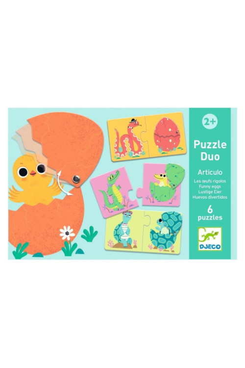 Puzzle huevos divertidos DJECO