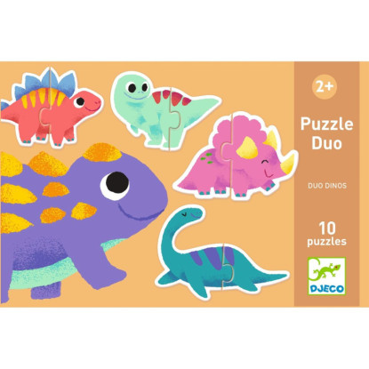 Puzzle dúo dinos DJECO