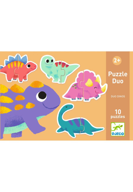 Puzzle dúo dinos DJECO
