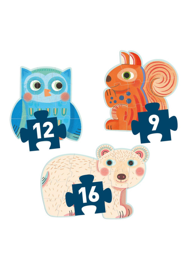 Puzzle evolutivo en el bosque DJECO