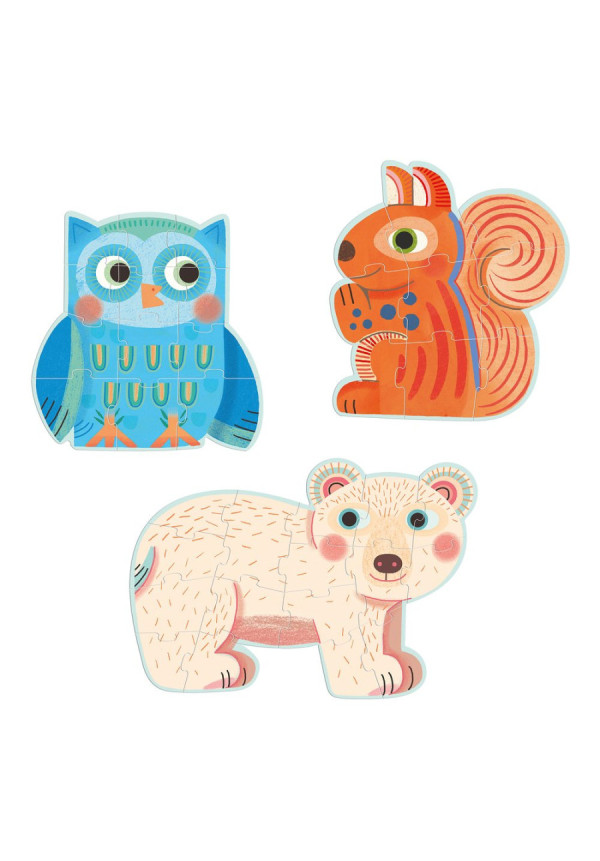 Puzzle evolutivo en el bosque DJECO
