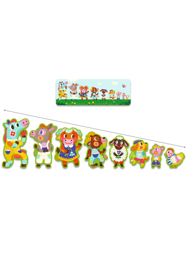 Puzzle grandes y pequeños granja DJECO