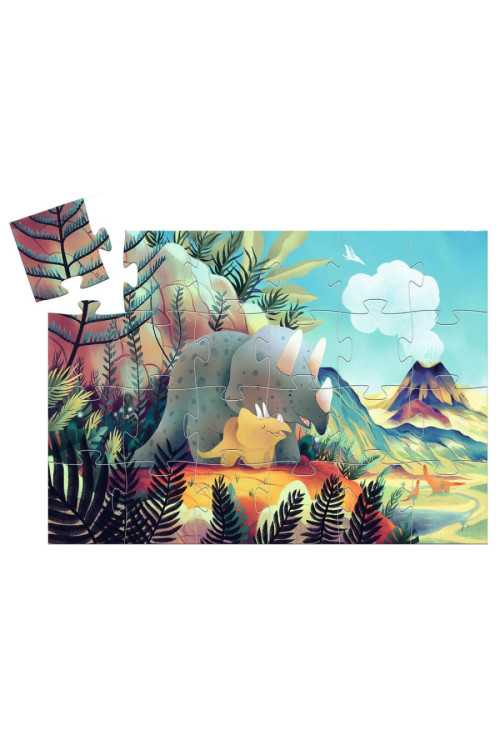 Puzzle silueta Teo el dinosaurio DJECO