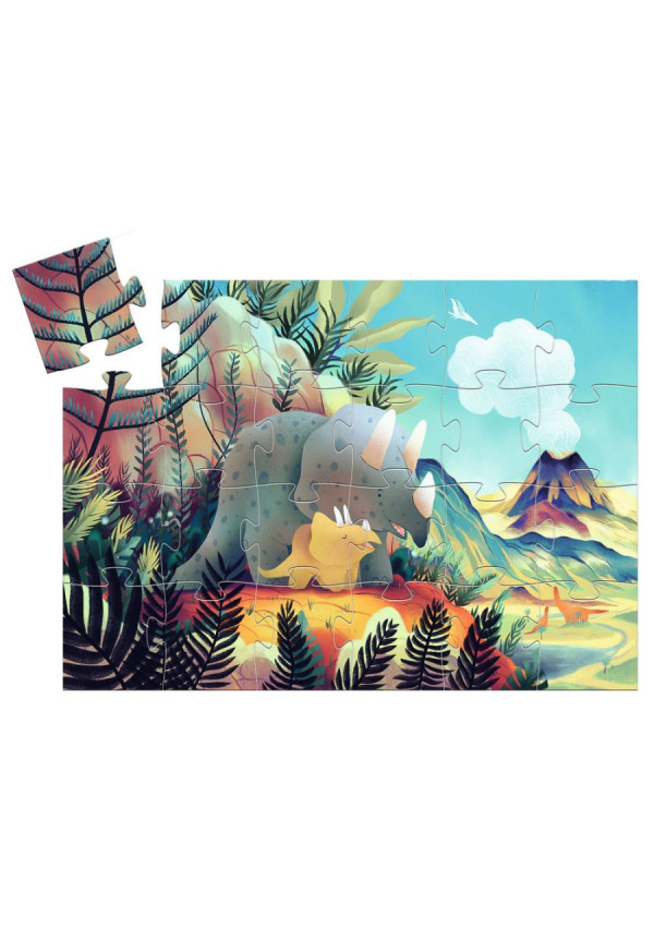 Puzzle silueta Teo el dinosaurio DJECO