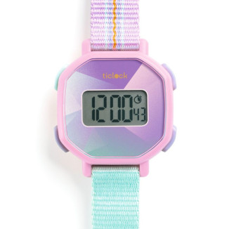 Reloj digital purple prisma DJECO