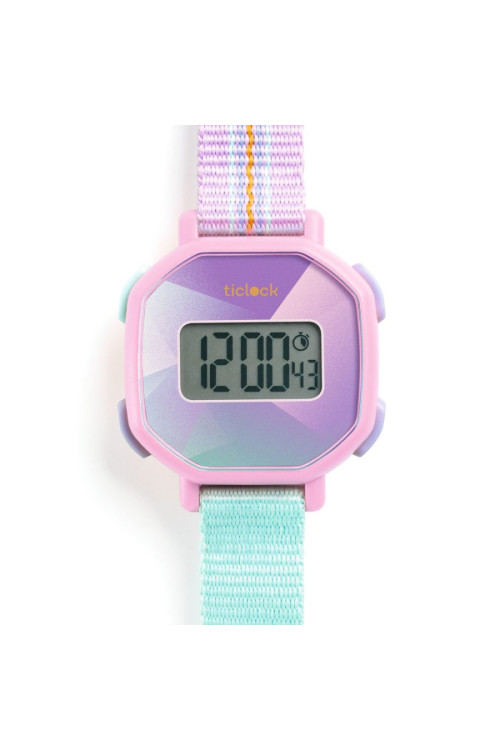Reloj digital purple prisma DJECO