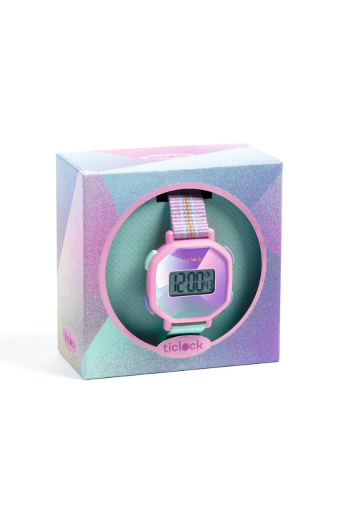 Reloj digital purple prisma DJECO