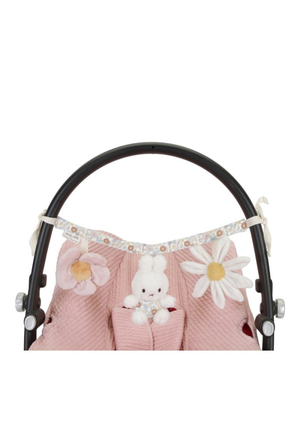 Juguete carrito Miffy vintage flores LITTLE DUTCH