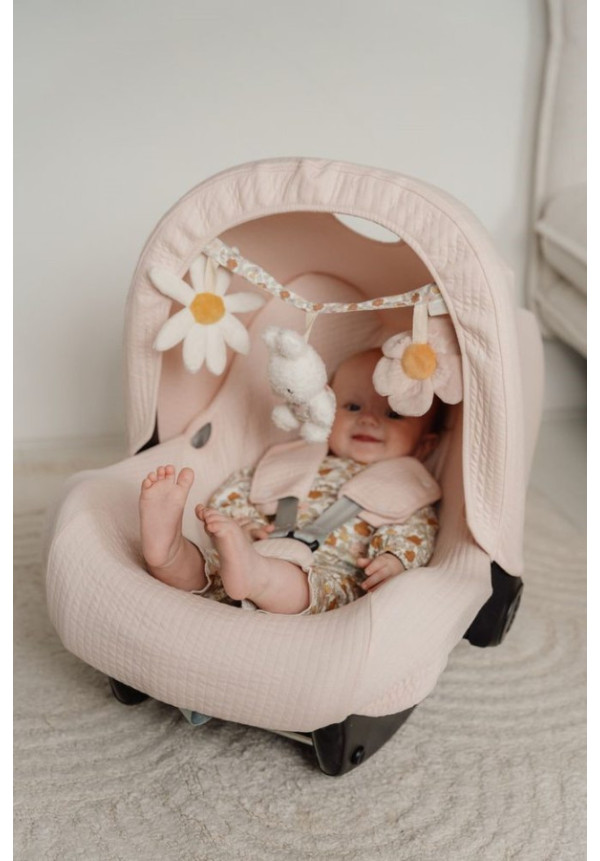 Juguete carrito Miffy vintage flores LITTLE DUTCH