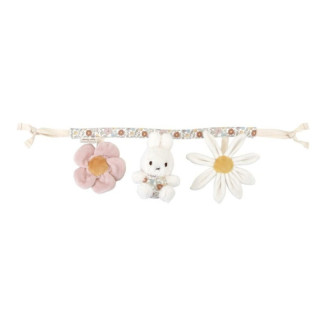 Juguete carrito Miffy vintage flores LITTLE DUTCH