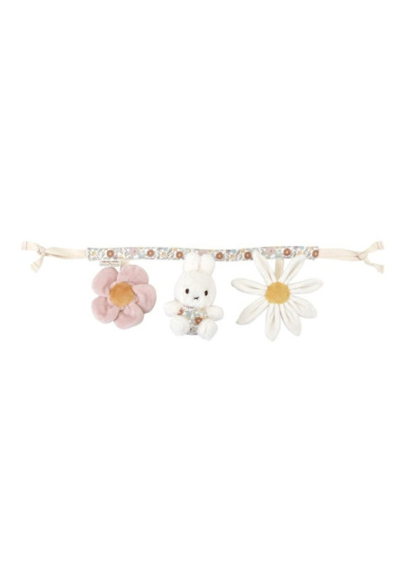Juguete carrito Miffy vintage flores LITTLE DUTCH