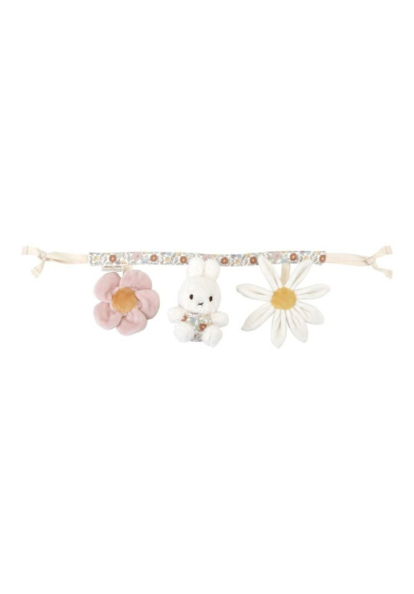 Juguete carrito Miffy vintage flores LITTLE DUTCH
