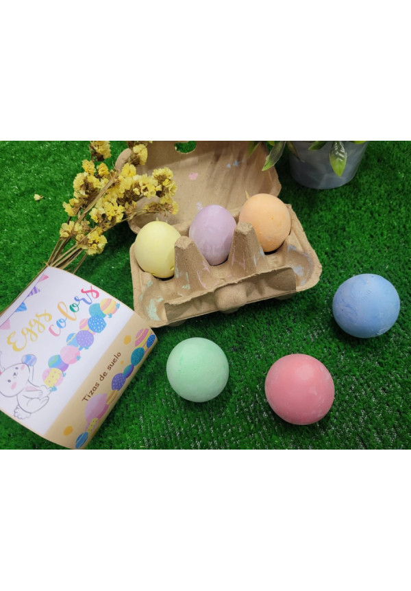 Eggs colors Tizas de suelo LORONETA