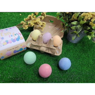 Eggs colors Tizas de suelo LORONETA