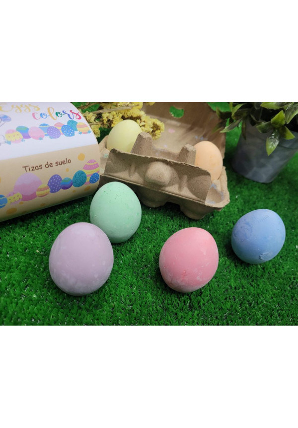Eggs colors Tizas de suelo LORONETA