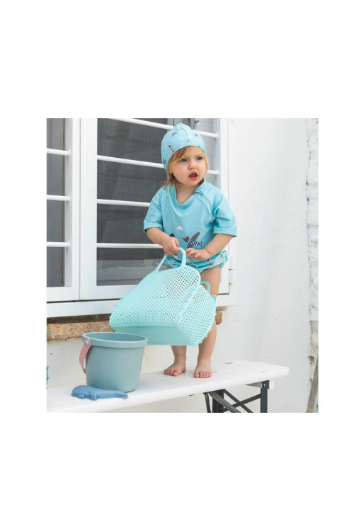 Bolso cesta vintage Aqua