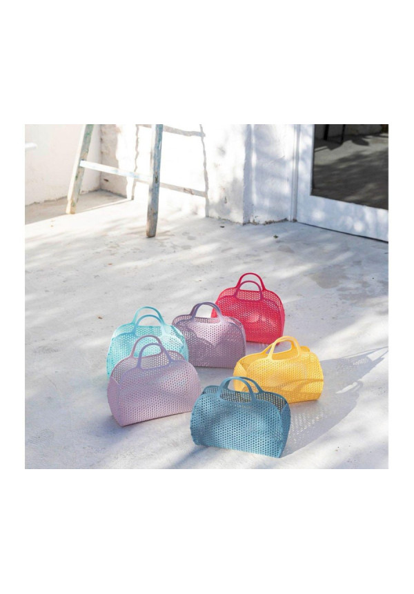 Bolso cesta vintage pink