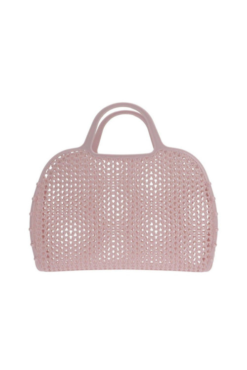 Bolso cesta vintage pink