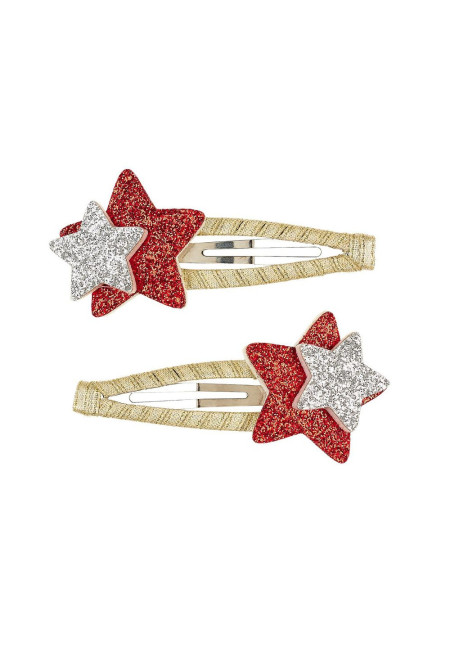 Clips cabello Maurine azul/rojo SOUZA