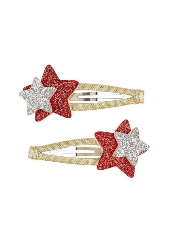 Clips cabello Maurine azul/rojo SOUZA