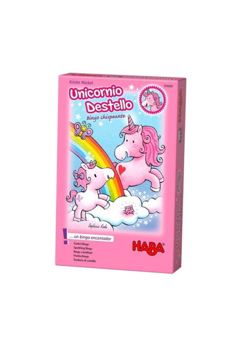 Unicornio Destello Bingo chispeante HABA